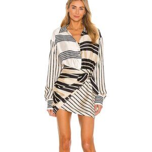 L'Academie, The Kamille Mini Dress, Multi Stripe, Medium